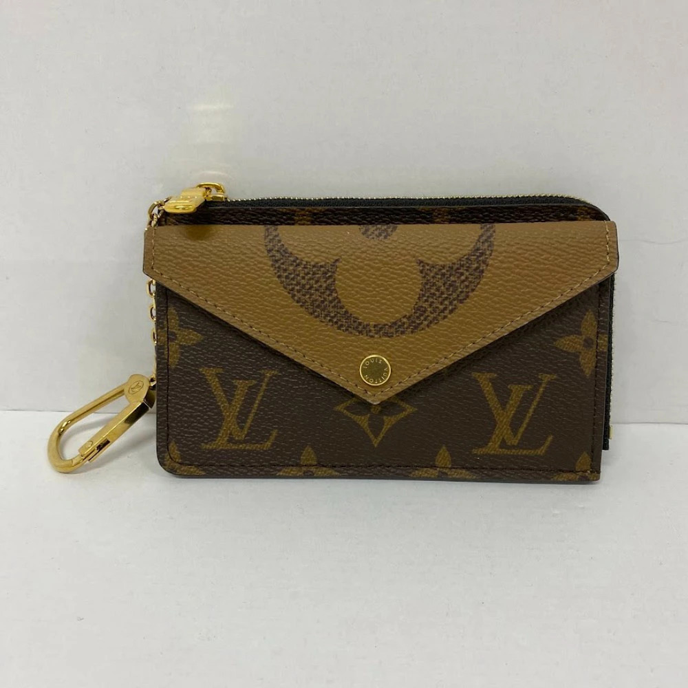 Louis Vuitton Monogram Portecarte Rexoverso Giant Reverse Canvas Brown